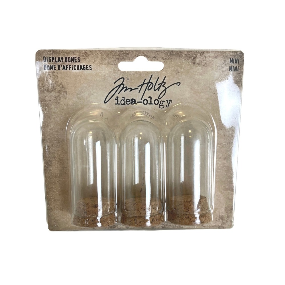 Tim Holtz Idea-ology Display Domes Mini 3 Piece TH94345 New Assemblage Crafting